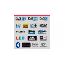 Reflexion LDDX27iBT 27" Smart LED-TV DVD soittimella, 12V