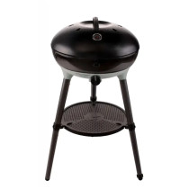 Cadac Carri Chef 50 BBQ -kaasugrilli, musta, Ø 46 cm grillipinta, käytettävissä pöytä- tai seisovana grillinä.