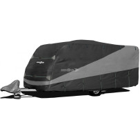 Brunner Caravan Cover Design 12M -asuntovaunun suojapeite harmaa, hengittävä ja UV-suojattu, koko vaihtoehtoja 400–800 cm.