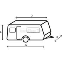 Brunner Caravan Cover 6M -asuntovaunun suojapeite