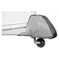 Hindermann vetoaisan suojapeite, harmaa keinonahkaa, UV-suojattu, sisältää kiinnityshihnan.