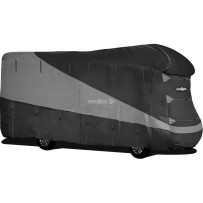Brunner Camper Cover Design 12M -matkailuauton suojapeite, harmaa, hengittävä ja UV-suojattu.