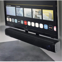 Caratec CAS102 -soundbar matkailuauton televisiolle ja älypuhelimelle, AUX-liitäntä, sisältää TV-kiinnikkeen