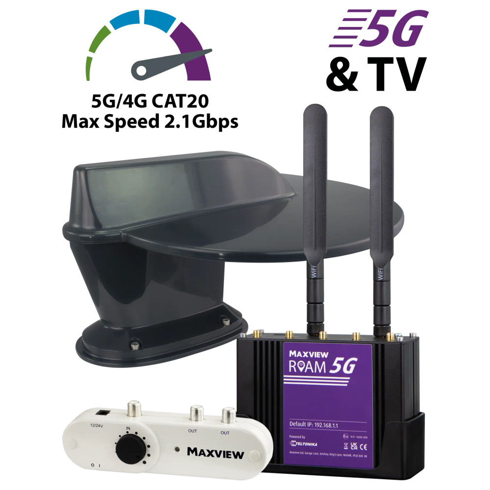 Maxview Roam 5G Combo Wi-Fi ja DVB-T2 -antenni