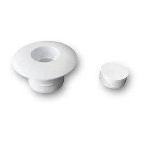 Hobby sivulistan ja sivumuovin kiinnitys-/peitenappi 12 mm, valkoinen (RAL 9003), 5026SW