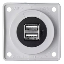 Berker USB-A pistorasia 2-osainen, 12V