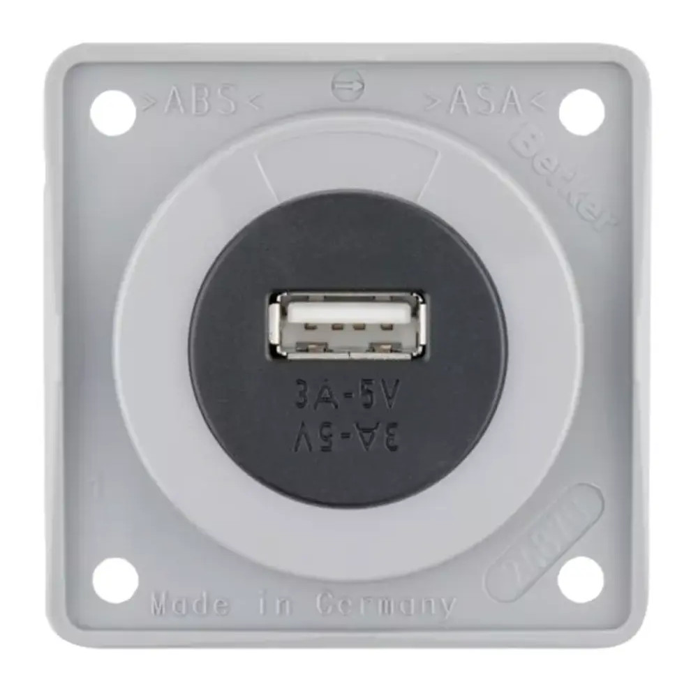 Berker USB-A pistorasia 1-osainen, 12V