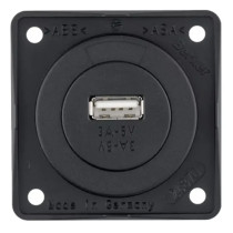 Berker USB-A pistorasia 12V antrasiitti harmaa