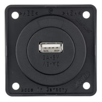 Berker USB-A pistorasia 12V antrasiitti harmaa