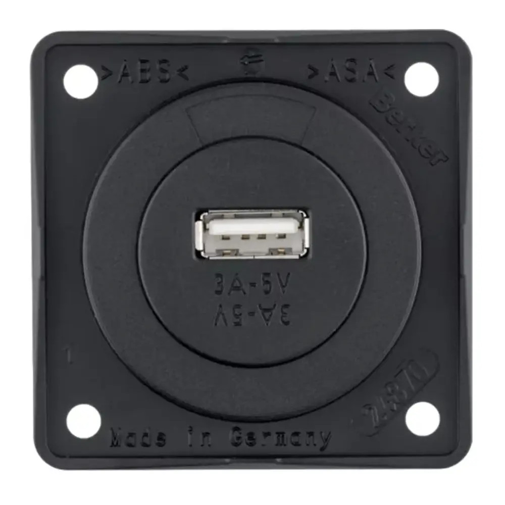 Berker USB-A pistorasia 12V antrasiitti harmaa