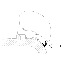 Thule Gutter -vesikouru seinään