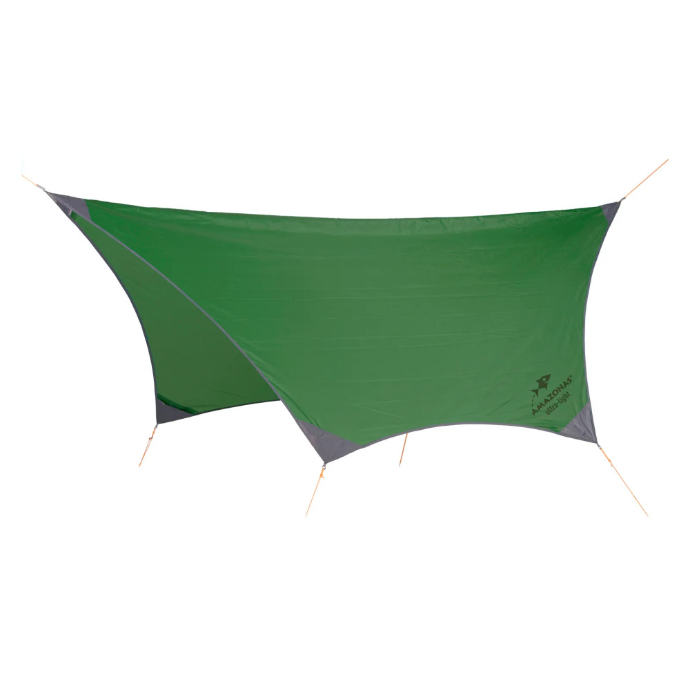 Amazonas Traveller Tarp vihreä sadesuoja riippumatolle, ripstop-polyesteri PU-pinnoitteella