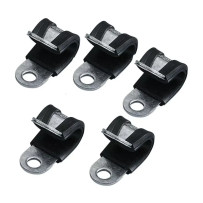 GOK kaasuputken kiinnike 8 mm musta