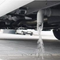 Caratec Safety CS105ULA alustan valvontakamera, 12V, hopea, 10 m RCA-kaapelilla