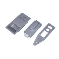 Haba Caravan Door Lock Type 400 ulko-oven lukko hopeanharmaa