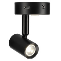 Haba Felino pinta-asennettava spotti USB-C musta