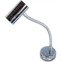 Frilight LED Mini Tube Flex D4 lukuvalo USB-liitännällä kromi