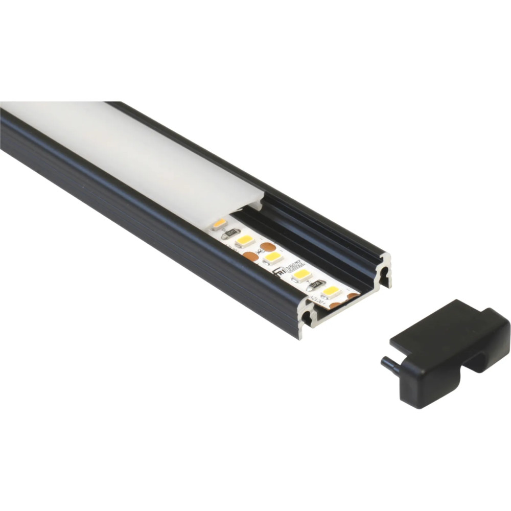 Frilight LED Alu Touch 500 alumiininen LED-valolista kosketuskytkimellä musta