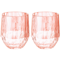 Koziol Superglas CLUB No. 23 juomalasit 2 kpl, 200 ml, vaaleanpunainen kvartsi