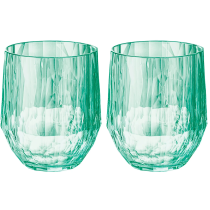 Koziol Superglas CLUB No. 23 juomalasit 2 kpl, 200 ml, läpinäkyvä jade