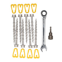 Haba Alu-Camp kierrettävät maakiilat 15 cm, 8 kpl