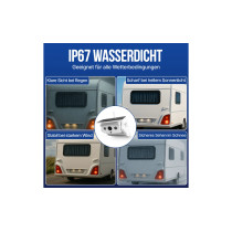 Falcon magneettinen langaton kamerajärjestelmä, 7" näyttö ja 50 m kantama