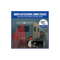 Falcon magneettinen langaton kamerajärjestelmä, 7" näyttö ja 50 m kantama