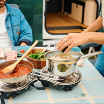 NomadiQ Compact -kannettava retkikeitin, musta