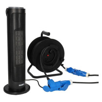 Haba kaapelikela CEE-pistoke ja kulmaliitin, 25 m