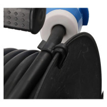 Haba kaapelikela CEE-pistoke ja kulmaliitin, 25 m