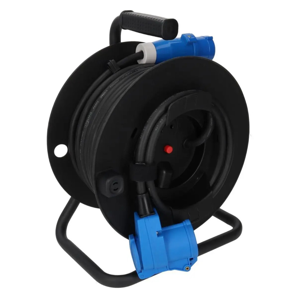 Haba kaapelikela CEE-pistokkeella ja kulmaliittimellä 25 m