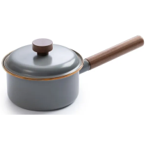 Barebones emalikattila kuparinsävyisillä yksityiskohdilla