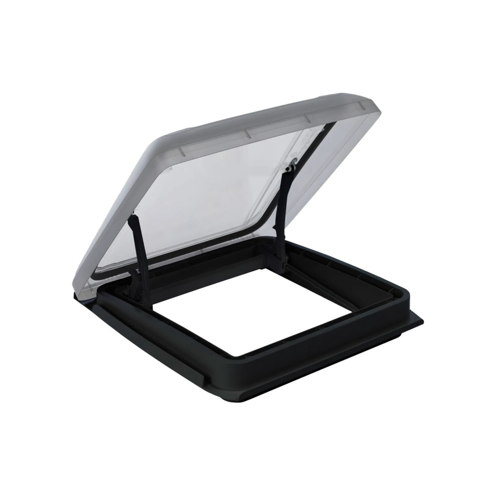 MPK VisionStar L musta kattoluukku 700x500 mm savulasilla