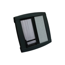 MPK VisionStar L -kattoluukku savulasilla, kaksoislasitus, 700x500 musta