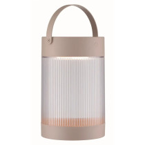 Nordlux Coupar aurinkokäyttöinen ladattava LED-pöytävalaisin hiekkavärinen