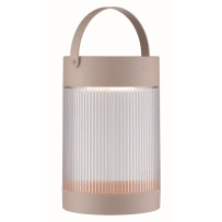 Nordlux Coupar aurinkokäyttöinen ladattava LED-pöytävalaisin hiekkavärinen