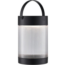 Nordlux Coupar aurinkokäyttöinen ladattava LED-pöytävalaisin musta