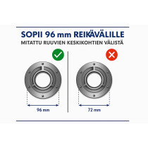 Kondenssivedenlippa Lainfeld, 96 mm