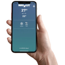 Airxcel MaxxAir Mach 2.4 kW -ilmastointilaite pehmeällä käynnistystoiminnolla