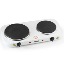 Tristar KP-6245 kaksoiskeittolevy, 2500 W, valkoinen – kaksilevyinen sähköliesi matkailuun ja keittiöön
