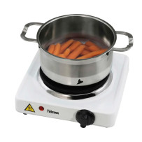 Tristar KP-6185 keittolevy, 1100 W, valkoinen – yksilevyinen sähköliesi matkailuun ja pieniin keittiöihin