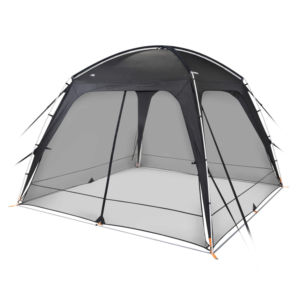 Dometic GO Compact Camp Shelter -paviljongin mesh-verkkoseinäsarja ovella ja kolmella seinäpaneelilla