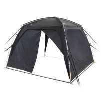 Dometic GO Compact Camp Shelter -paviljongin ovi- ja seinäsarja kankaisella ovella ja seinäpaneelilla