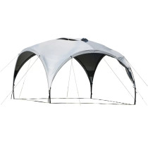 Wecamp Pavillion Sunshade paviljonki valkoinen harmaa 350x350 cm