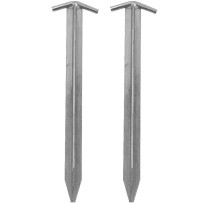 Bent teräksiset T-kiilat myrskykiinnitykseen koville alustoille, 200 mm