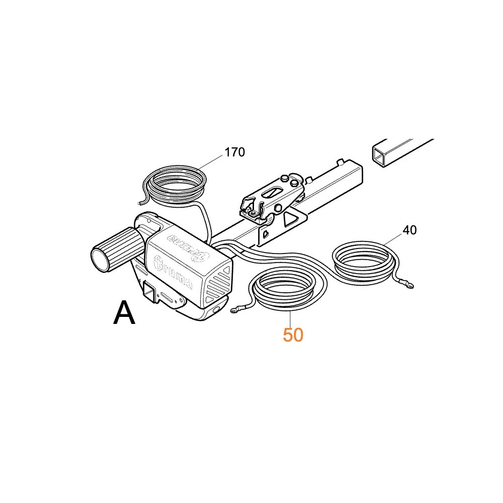 Truma moottorin liitäntäkaapeli Mover, 6 m