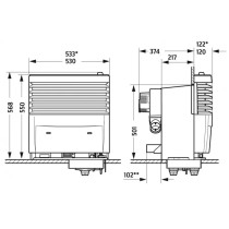 Truma S 5004 -lämmitin automaattisella sytytyksellä, kahdella puhaltimella
