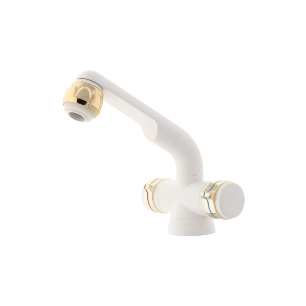 Comet Barwig Compact -sekoitushana, valkoinen / kulta