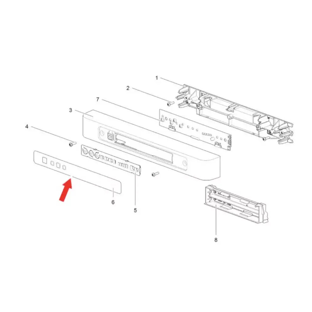 Thetford SR-etupaneelin tarra N4000-sarjan LCD-jääkaappiin