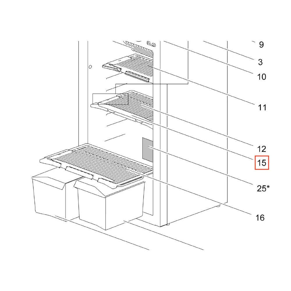 Thetford hyllyn etulevy N3145-3175 (16/7/2018-)
